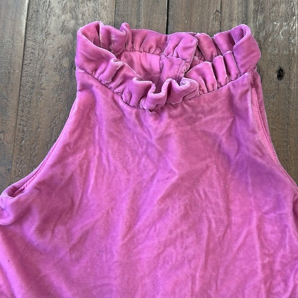 Janie and jack pink velvet tiered maxi dress - Picture 2 of 9